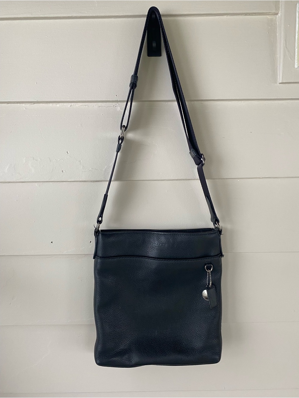 Coach Black Leather Metropolitan Messenger Bag
